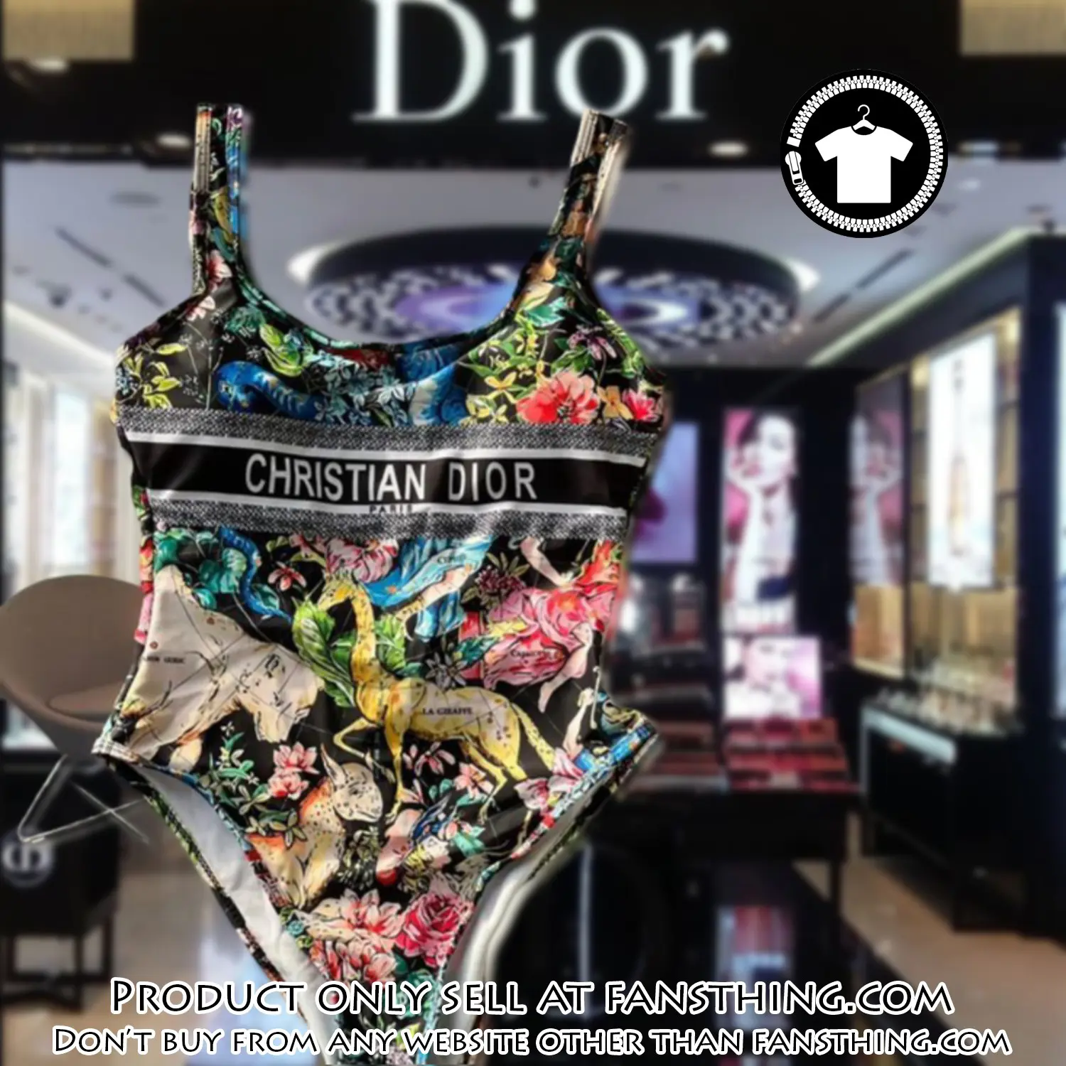 Christian dior swimwear beachwear one piece swimsuit osw1044 fst0711658